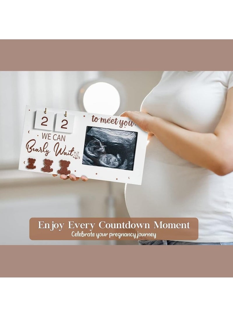 Photo frames, expectant parents become unique gifts for expectant mothers, ultrasound photo frames pregnancy gifts, waiting for countdown weeks, best gifts - Image 4