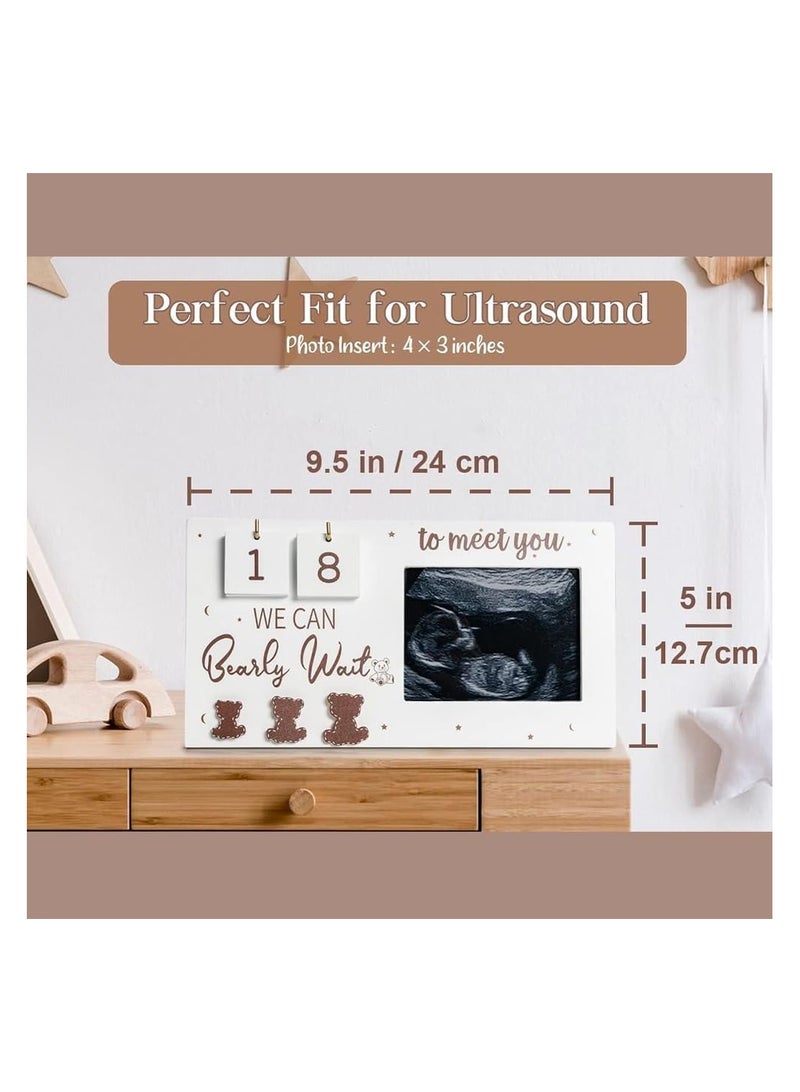 Photo frames, expectant parents become unique gifts for expectant mothers, ultrasound photo frames pregnancy gifts, waiting for countdown weeks, best gifts - Image 2