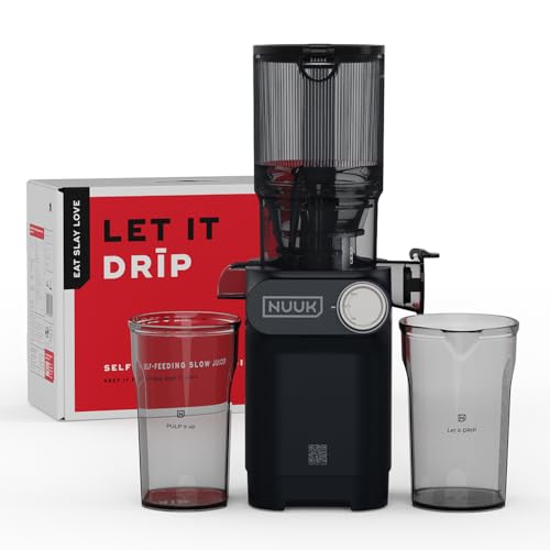 NUUK DRIP Cold Press Juicer For Home | Max Nutrition | Easily Juices Hard Fruits & Veggies | No Chopping with 108mm Wide Chute | Easy Assembly & Cleaning | Tritan Jars for Max Safety | 6 Year Warranty - Image 1