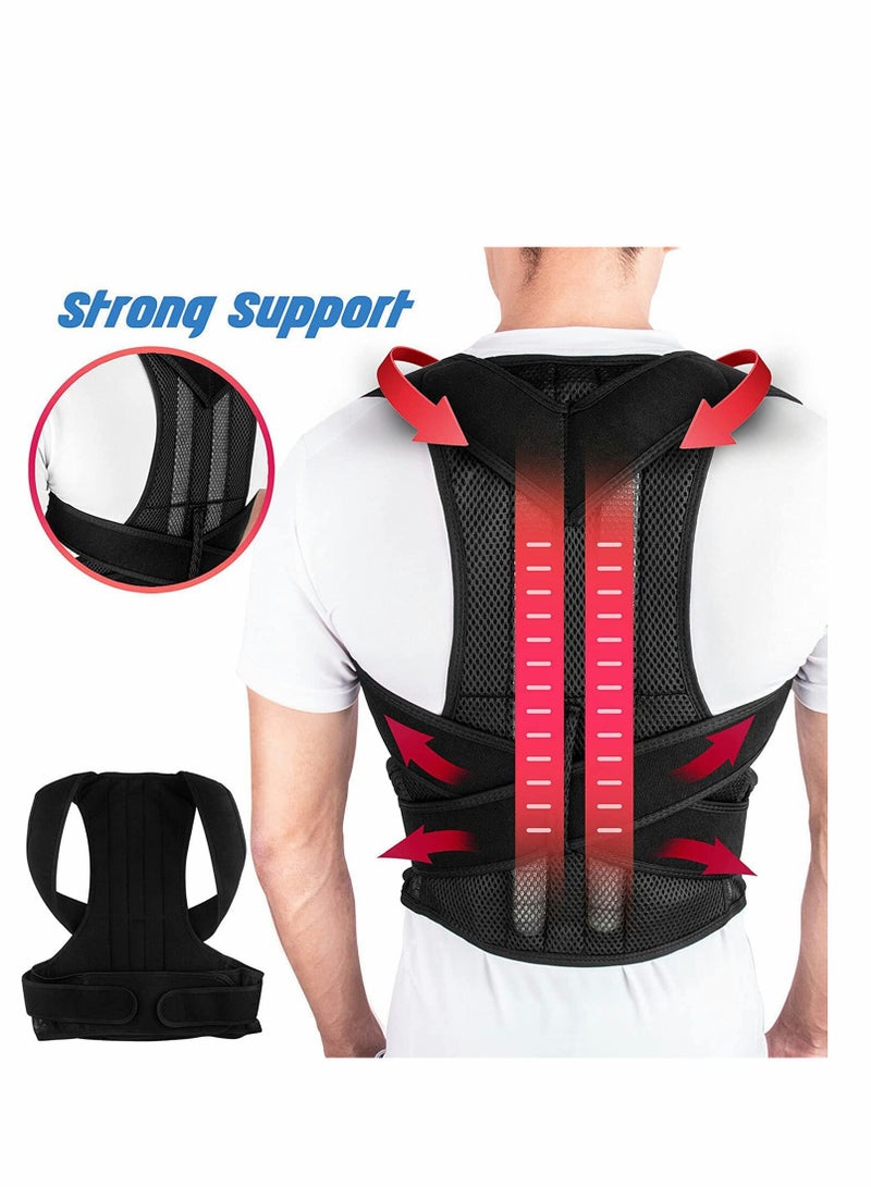 SYOSI Posture Corrector for Men Women, Back Correction Waistcoat Therapy, Adjustable and Comfortable Scoliosis Back Humpback Correction Belt, Relieving Pain from Neck/Back/Shoulder, Humpback Correction (L)  - Image 4