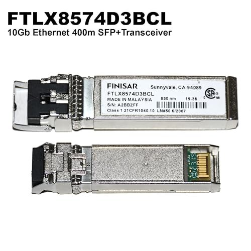 FINISAR Genuine Finisar FTLX8574D3BCL 10GBASE-SR SFP+ Transceiver | 10G SR 850NM VCSEL 400M Multimode (-5 to 70C) - Image 3