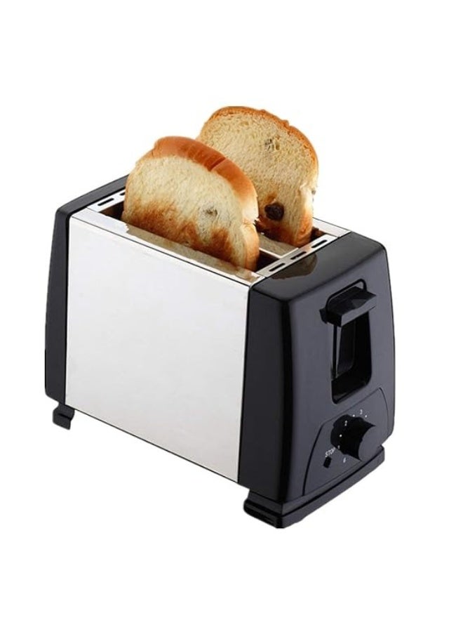 Denx DX4401 2-Slice Pop-Up Toaster ,6 Browning Control Settings , Stainless Steel Body, Automatic Ejection, 750W ,Reliable Home Kitchen Appliance - Image 1