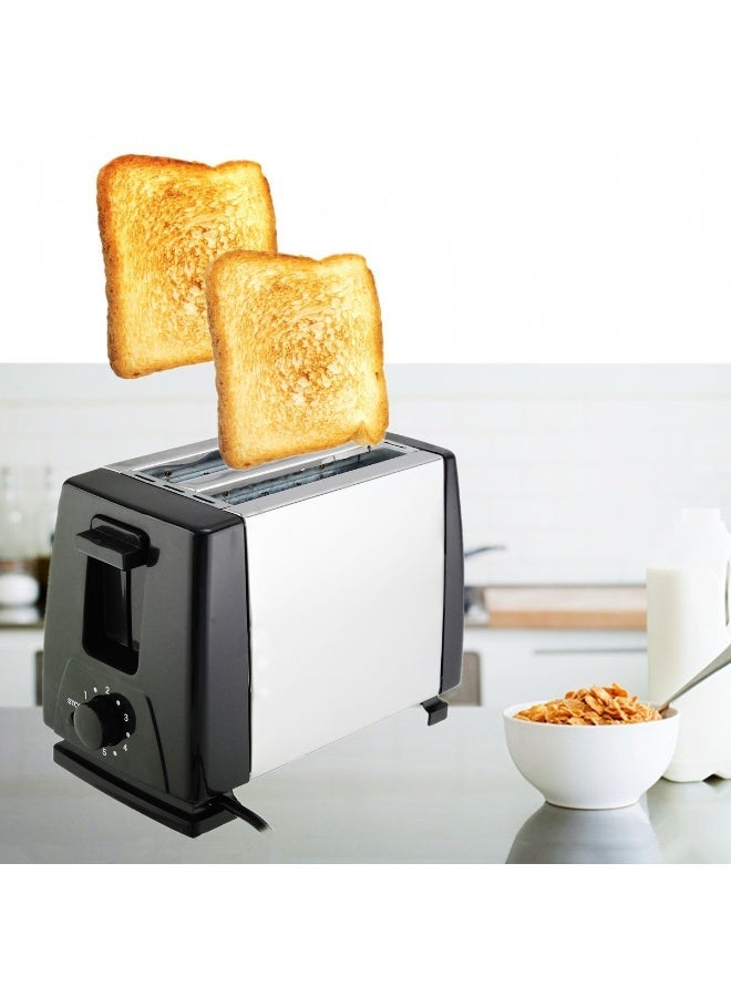 Denx DX4401 2-Slice Pop-Up Toaster ,6 Browning Control Settings , Stainless Steel Body, Automatic Ejection, 750W ,Reliable Home Kitchen Appliance - Image 2