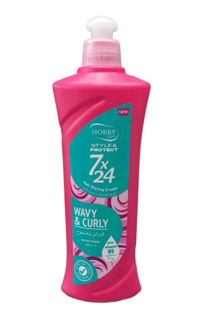 هوبي كريم تصفيف الشعر الناعم واللامع من هوبي لشعر ناعم مضاد لتساقط يغذي ويحفز نمو ويقلل تقصف