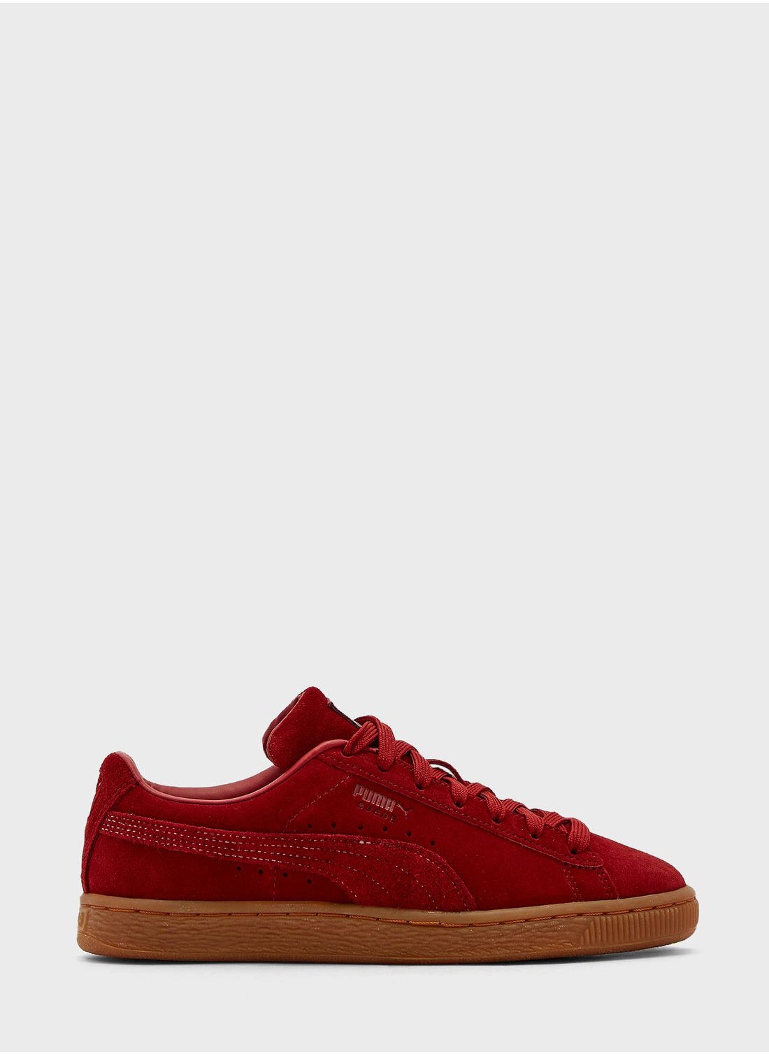 Red suede hot sale pumas women's