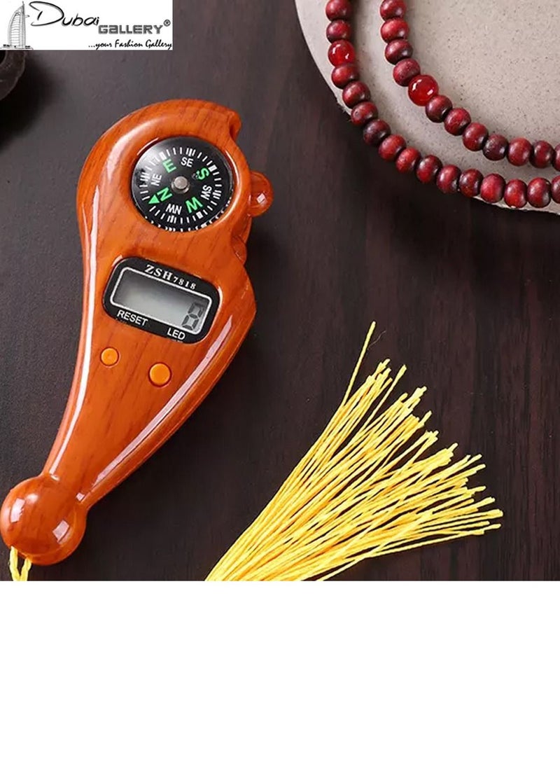 DubaiGallery Finger Counter-Islamic Tasbih Bead Digital Counter,Decompression Bead Digital CounterFinger Toy, Used for Meditation, Yoga, Relieve Tension Reset Easy Change Battery - Image 1