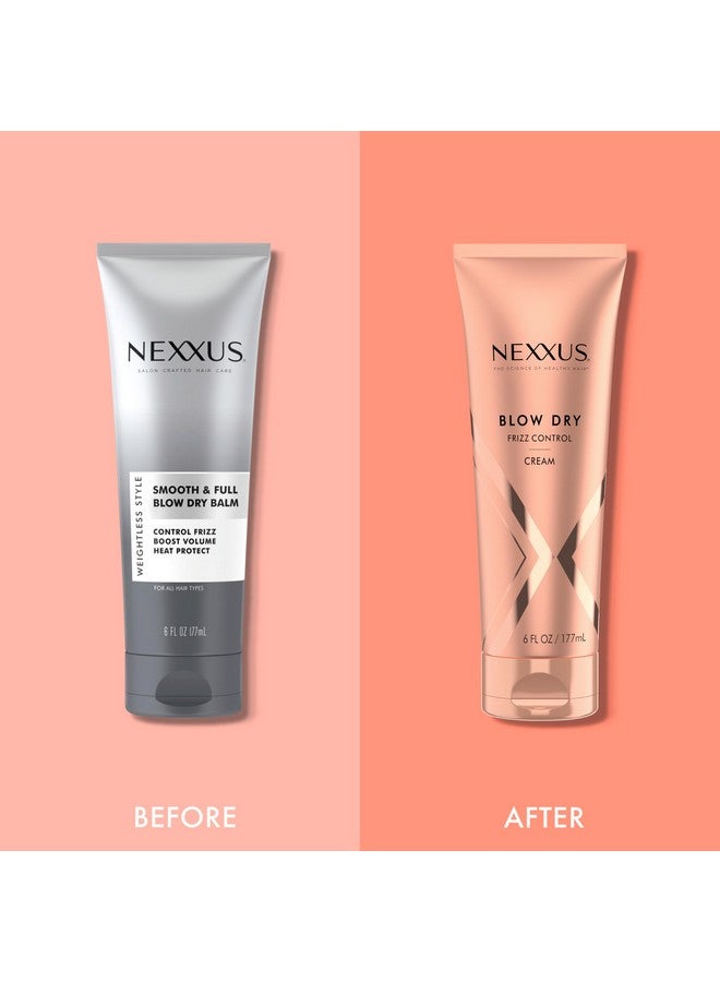 نيكزس بلسم تصفيف الشعر نيكسوس سموث آند فول بلو دراي، خفيف الوزن للتحكم في التجعد والكثافة والحماية من الحرارة، لشعر ناعم وكثيف، 6 أونصة - Image 5