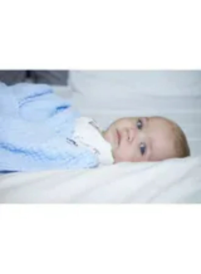 Anvi Baby - Organic 6 Layered Muslin Bath Towel - Blue - Image 4