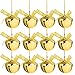 Newcotte Newcotte 24 Pieces 1.18 Inches Gold Christmas Bells Brass Christmas Ornaments Golden Sleigh Bells Xmas Small Bells for  - Image 2