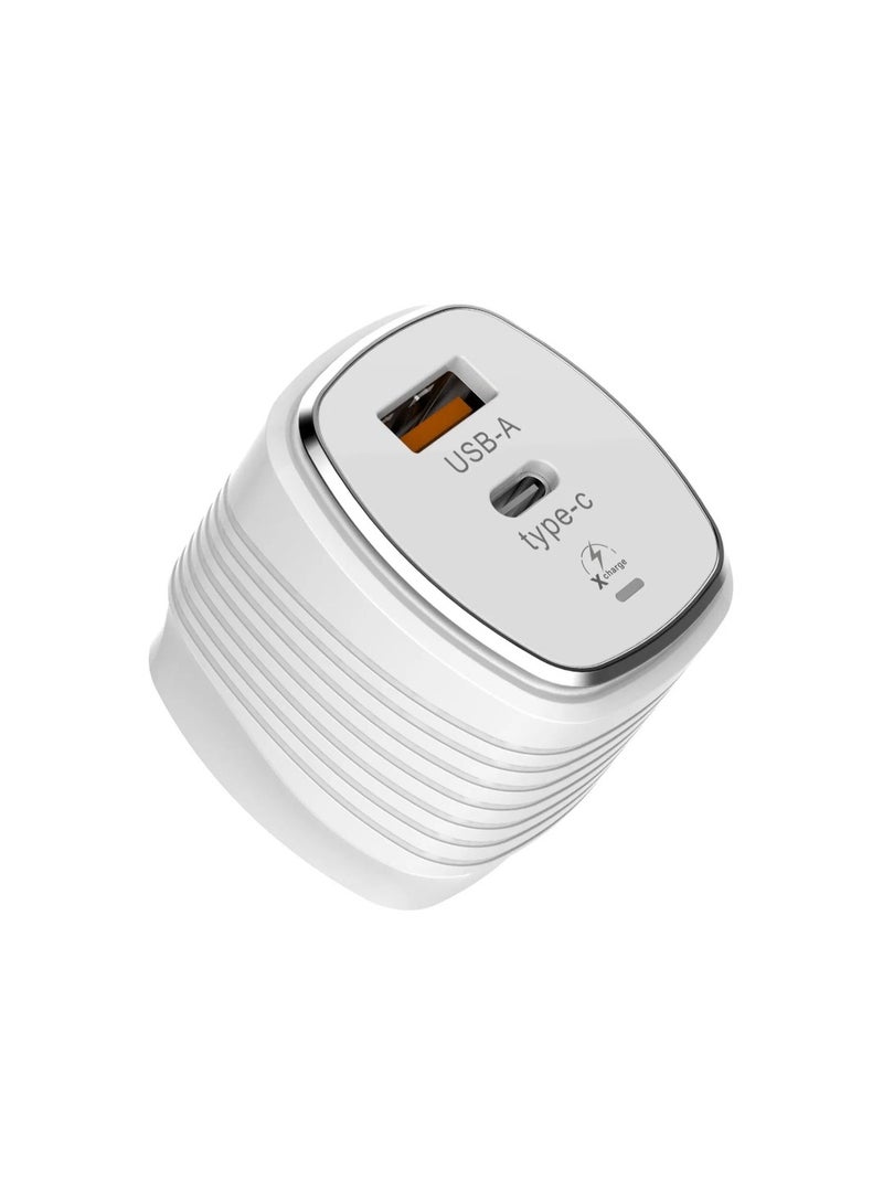 powerplus 30W Fast USB/PD Charger Adapter with Blue LED - Image 1