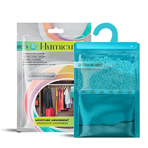 Humicure Moisture Absorber Dehumidifier Lavender Hanging Granule Bags With 1 Litre Absorption Capacity - Image 1