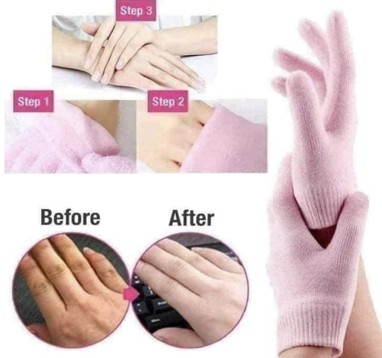 Generic TRENDY PACK OF 1 SPA GEL GLOVES FOR MOISTURISING ONE SIZE FITS ALL  - Image 2
