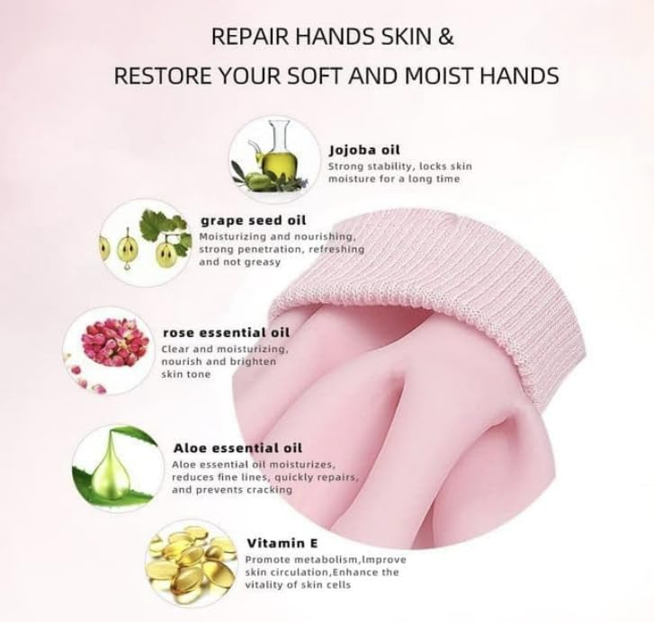 Generic TRENDY PACK OF 1 SPA GEL GLOVES FOR MOISTURISING ONE SIZE FITS ALL  - Image 3