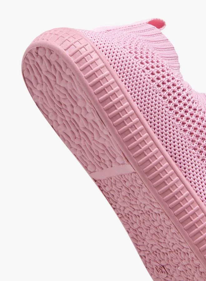 Oaklan by Shoexpress PINK Textured Slip-On Sports Shoes for Women | Best Price UAE