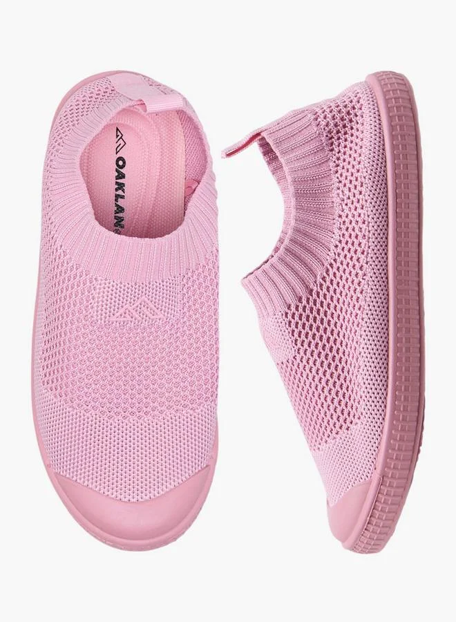 Oaklan by Shoexpress PINK Textured Slip-On Sports Shoes for Women | Best Price UAE
