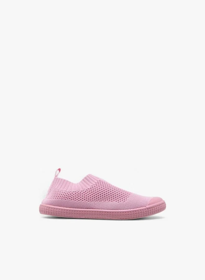 Textured Slip-On Sports Shoes