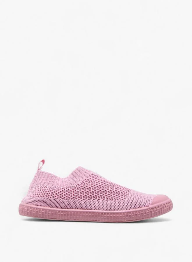 Oaklan by Shoexpress PINK Textured Slip-On Sports Shoes for Women | Best Price UAE