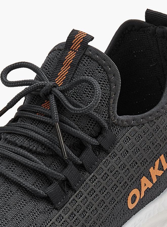 Oaklan by Shoexpress Logo Detail Lace-Up Sports Shoes - Image 3