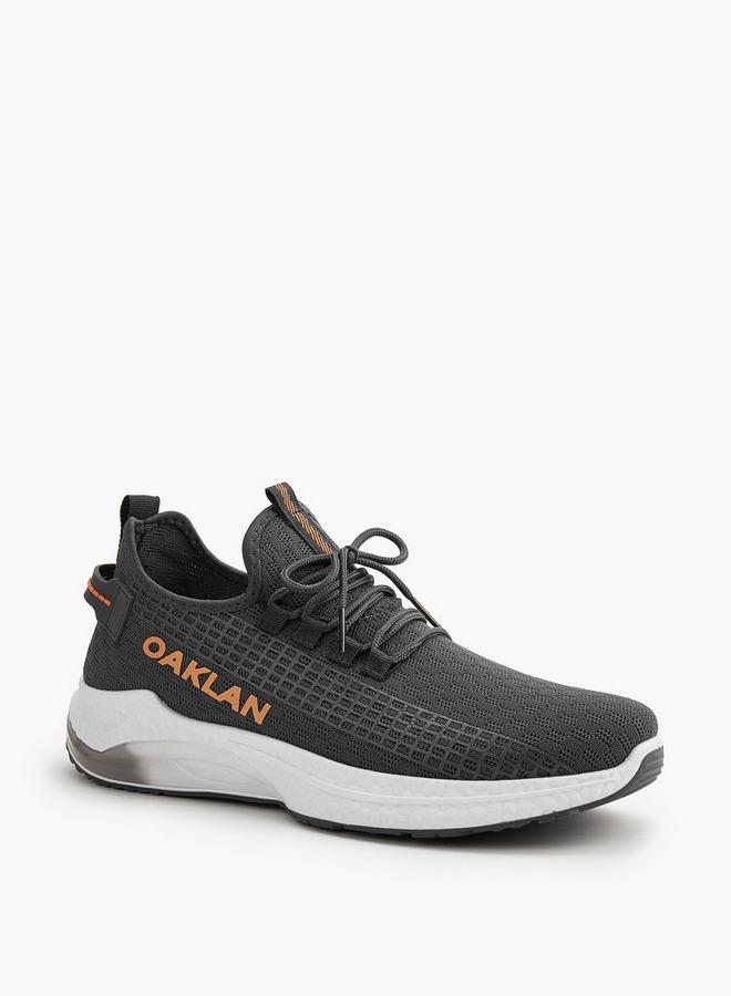 Oaklan by Shoexpress Logo Detail Lace-Up Sports Shoes - Image 1