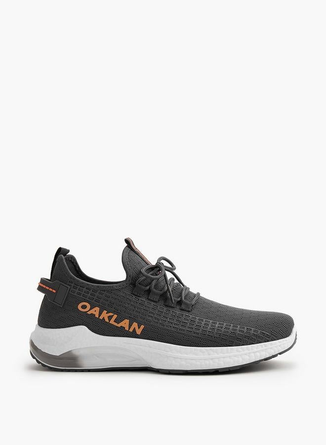 Oaklan by Shoexpress Logo Detail Lace-Up Sports Shoes - Image 2