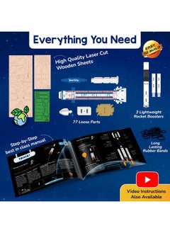 Smartivity Smartivity Rocket Launcher Kit for Kids 6, 7, 8, 9, 10, 11, 12 Years Old | Build Your Own Rocket and Launcher | Birthday Gifts for Boys & Girls | DIY STEM Science Toy for Kids 6-12 Years  - Image 5
