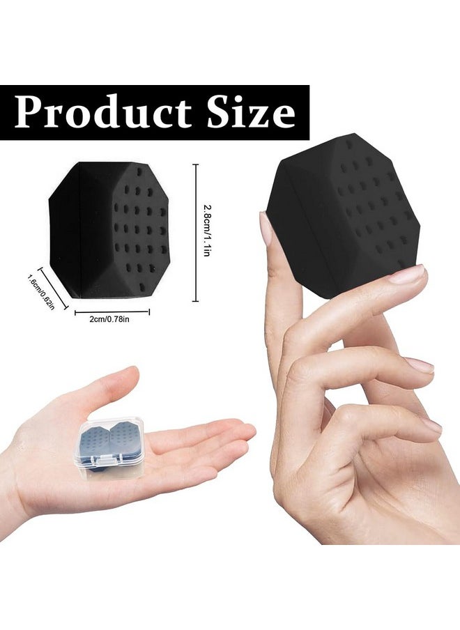 maycreate ® 2Pcs Jawline Exerciser For Men Women 45Lbs Silicone Jaw Exerciser Trainer Face Jawline Shaper For Jawline Exercise, For Beginner, Intermediate & Advance, Define Jawline - Black  - Image 2