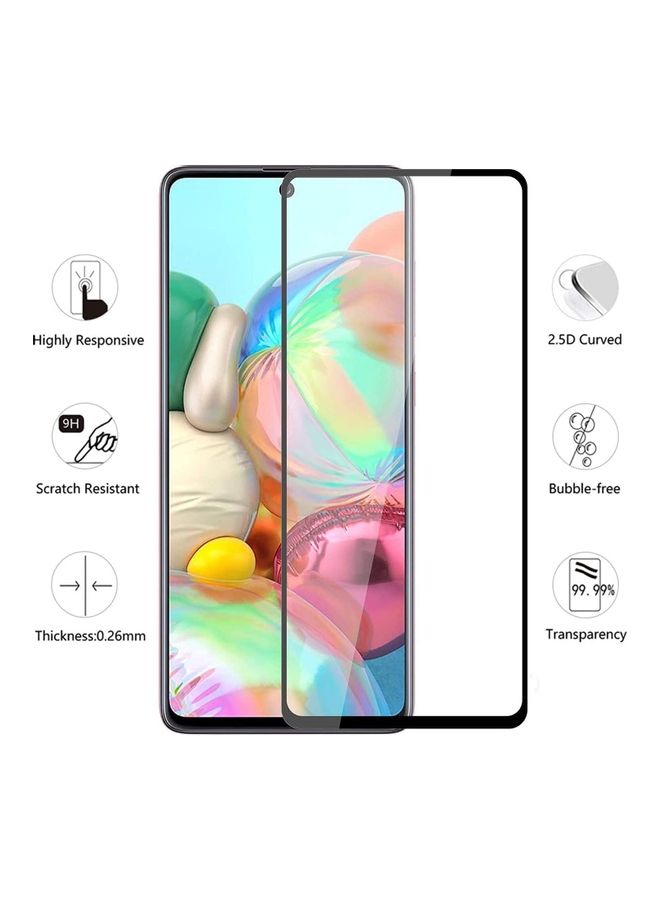 ICS Screen Protector For Samsung Galaxy A51 Clear/Black - Image 2