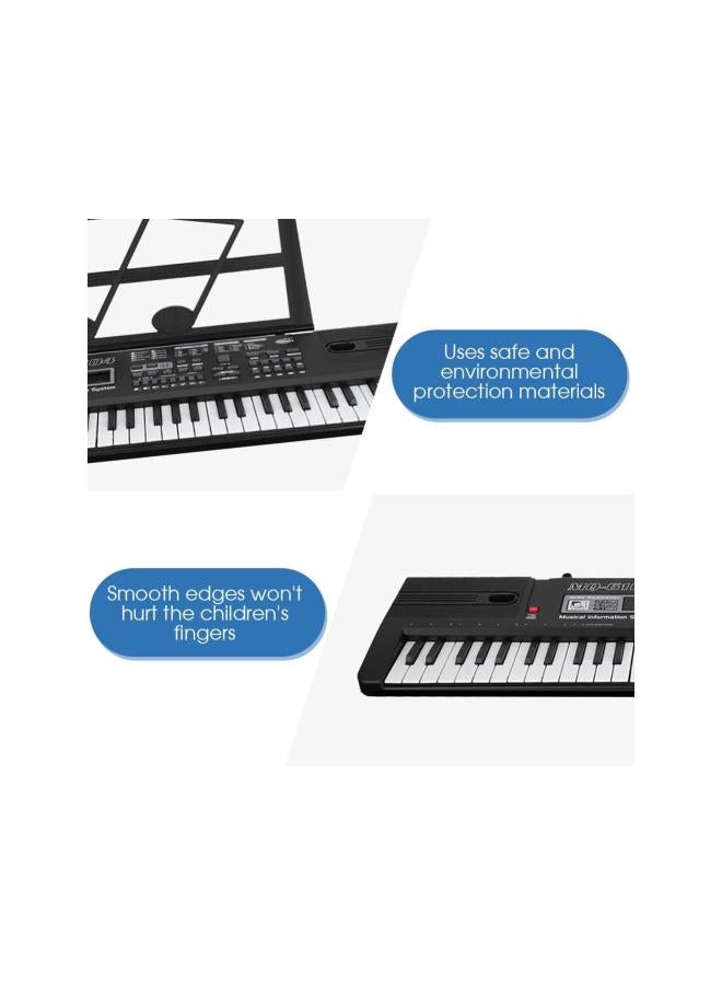 Digital Piano Kids Keyboard, Portable 61 Key Music Piano Keyboard Electronic Musical Instrument Multi-Function Keyboard and Microphone for Kids Piano Music Teaching Toys Birthday Day Gifts - Image 2