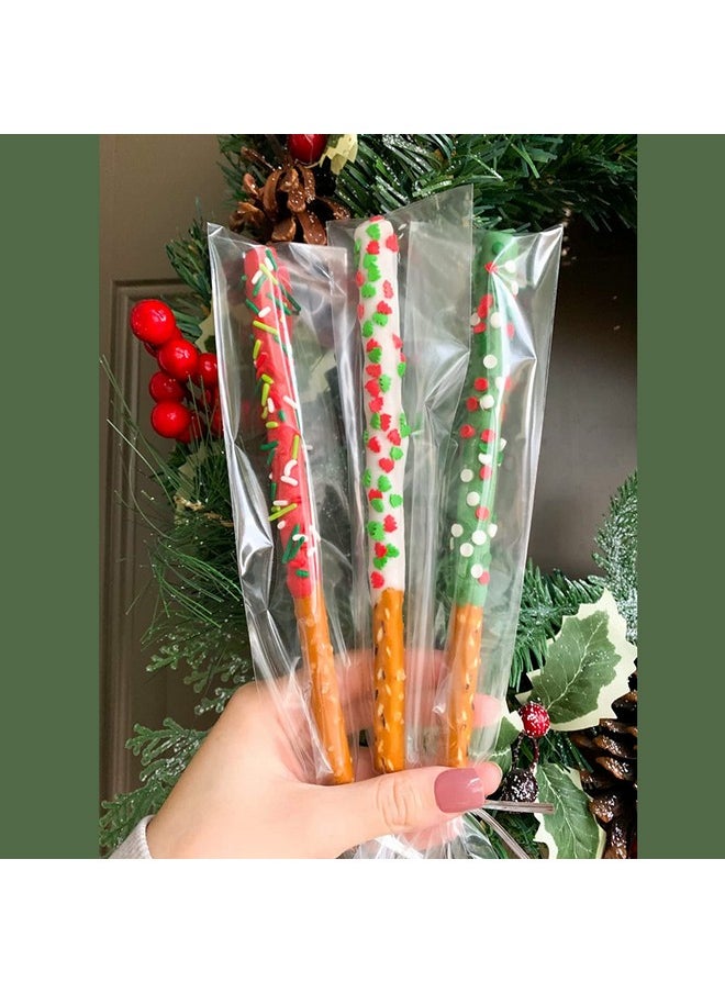 Morepack - Self Sealing Cellophane Bags2X10 Inches Clear Pretzel Rod Bags 200 Pcs Resealable Cellophane Bags Self Adhesive - Image 1