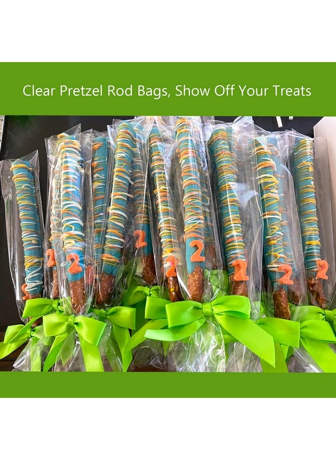 Morepack - Self Sealing Cellophane Bags2X10 Inches Clear Pretzel Rod Bags 200 Pcs Resealable Cellophane Bags Self Adhesive - Image 1