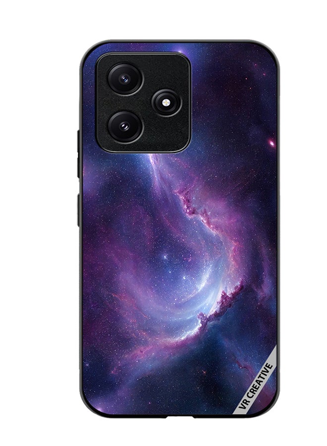 VR CREATIVE Protective Case Cover For Xiaomi Poco M6 Pro 5G Galaxy With Colorful Nebula Design Multicolour - Image 1