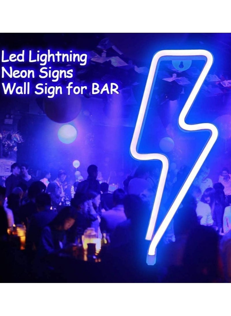 مييلان مصباح ديكور بإضاءة ليد برقبة نيون ، أزرق - Image 4