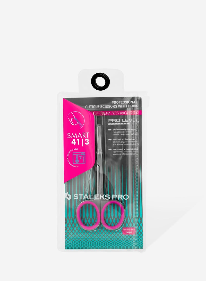 STALEKS PRO Professional Cuticle Scissors with Hook -  SMART 41 | TYPE 3 - Image 4