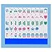 Jongyance American Mahjong Tile SetBlue with Carrying Bag and Accessories 160 Acrylic Engraved Mahjong Tiles - Image 2