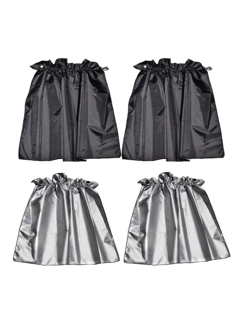 4 Pcs Window Shade Car Curtains Car Side Window Sun Shades with 14  Sucker Blocks UV Rays Sunshade Covers for Most Cars ﻿ - Image 2