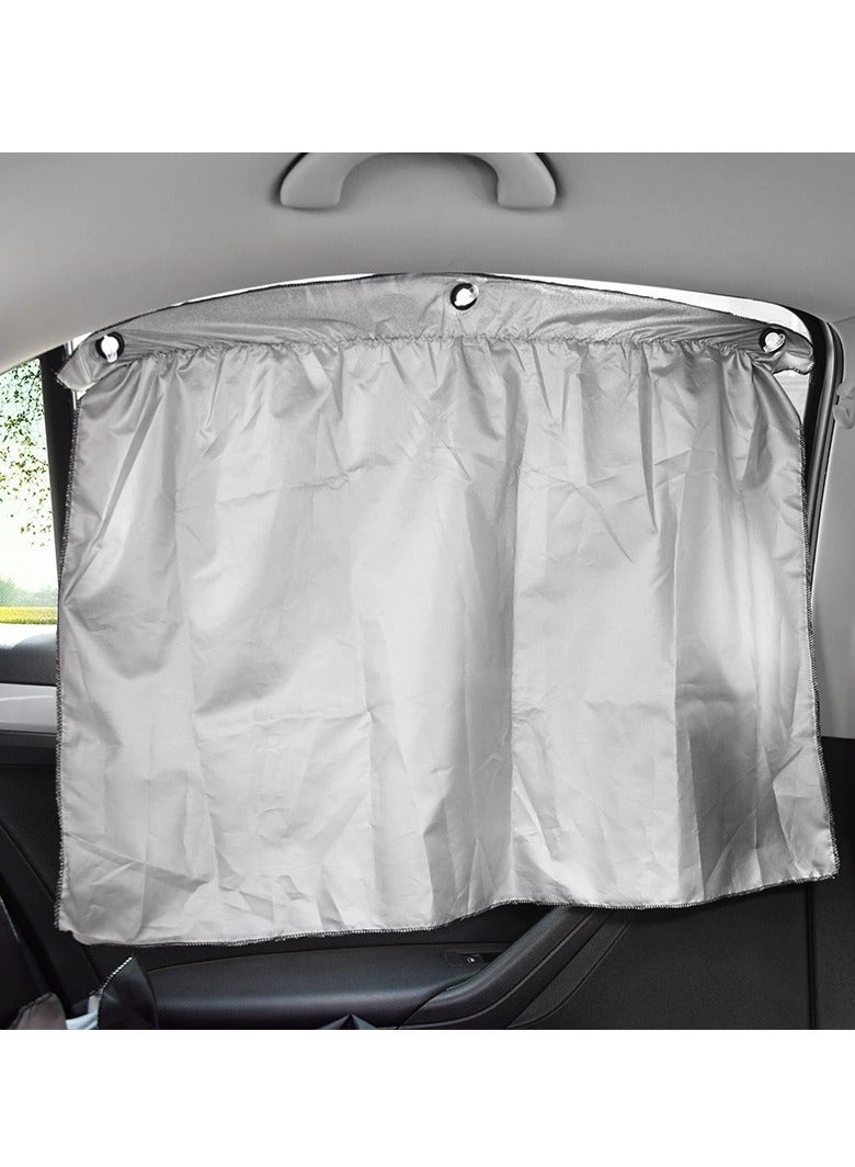 4 Pcs Window Shade Car Curtains Car Side Window Sun Shades with 14  Sucker Blocks UV Rays Sunshade Covers for Most Cars ﻿ - Image 3