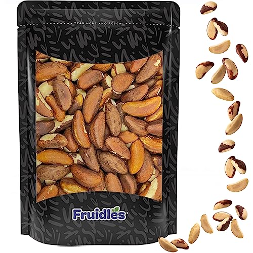 Fruidles Raw Brazil Nuts, Non-GMO, Gluten-Free, Healthy Fat, Emergancy Food, Survival Food (Half-Pound) - Image 1