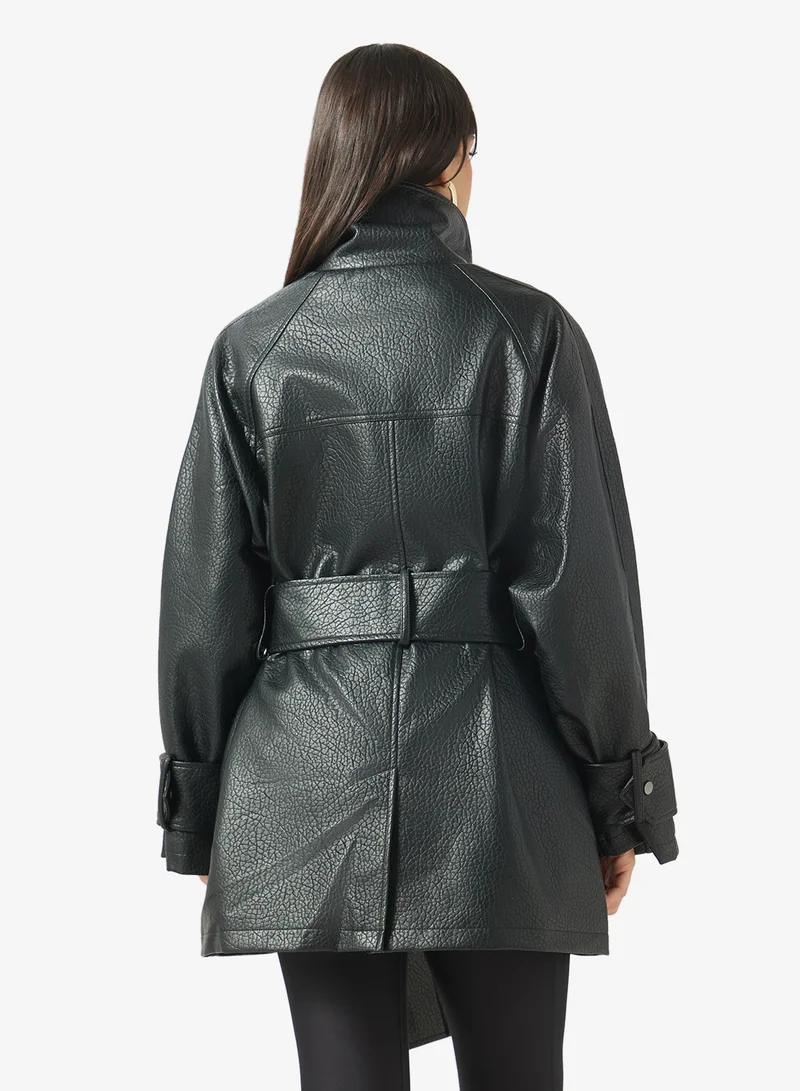 Topshop Coated Jacket