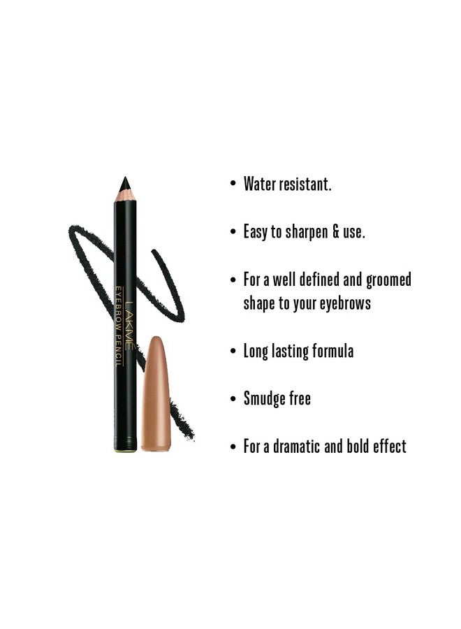 LAKME قلم حواجب أسود 2 جرام - Image 3