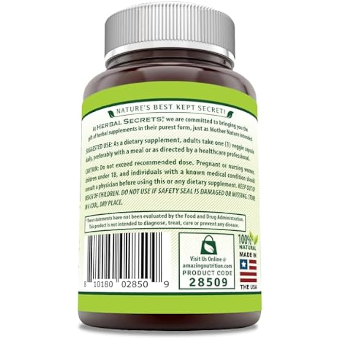 Herbal Secrets Neem Supplement | 500 Mg Per Serving | 120 Veggie Capsules | Non-GMO | Gluten Free | Made in USA - Image 3