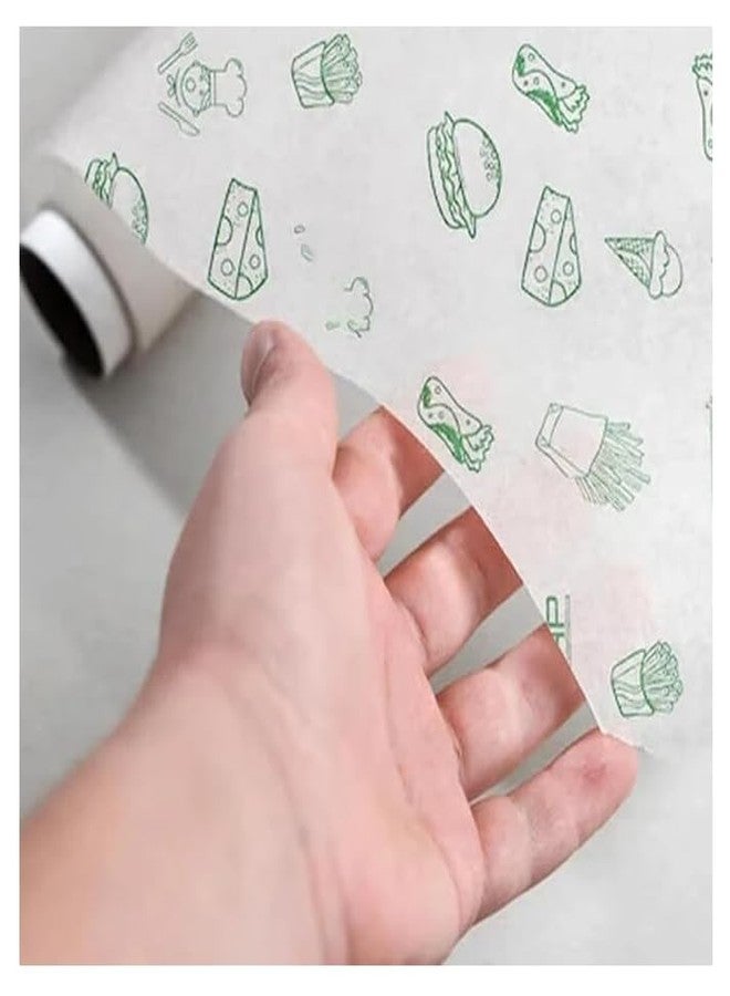 DITYAM wrap لفة ورق تغليف طعام للمطبخ بطول 50 مترًا، ورق تغليف زبدة فاخر غير لاصق/قابل لإعادة التسخين/قابل للتحلل الحيوي/غير لاصق/ورق فويل مقاوم للزيت - Image 4