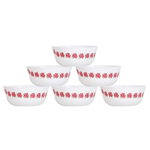 Cutting EDGE Bowl 300ml Pink Rose Pack of 6 - Image 1