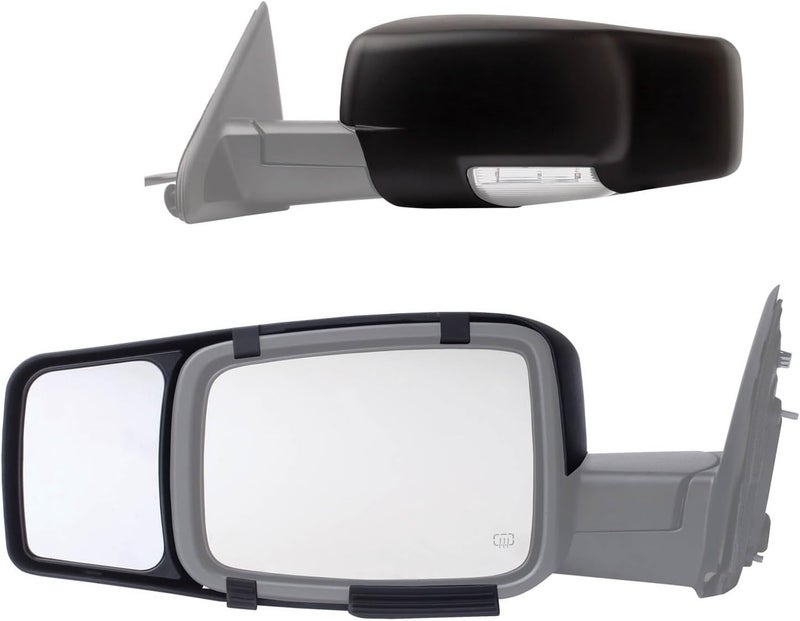Fit System K-Source 80710 Snap-On Towing Mirrors for Dodge Ram 1500 (09+), 2500/3500 (10+) - Image 1