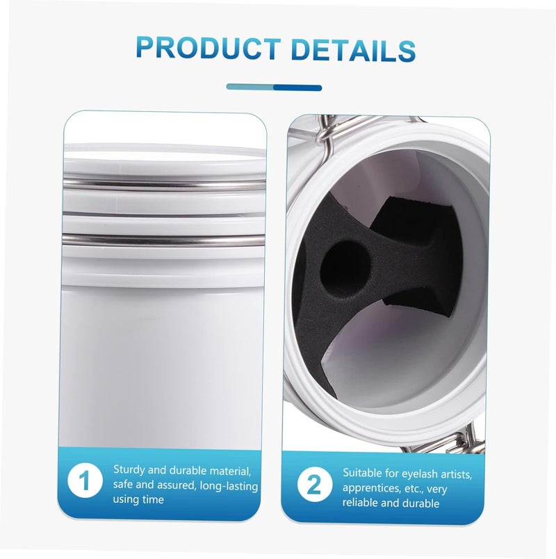 3PCS Eyelash Glue Storage Jar Sturdy Glue Container for Eyelash Extensions for DIY Enthusiasts - Image 5