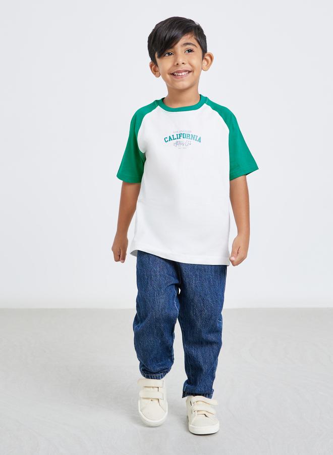 ستايلي تيشيرت بنمط كُتل الألوان - Image 2