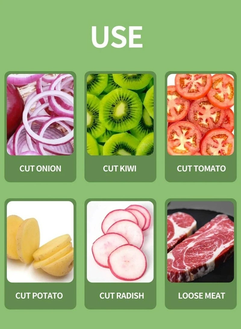 Onion Slicer and Vegetable Cutter Perfect for All Vegetables Fruits and Loosening Meats Stainless Steel Slicer Great Kitchen Gadget Multipurpose Handy Tool  - Image 5