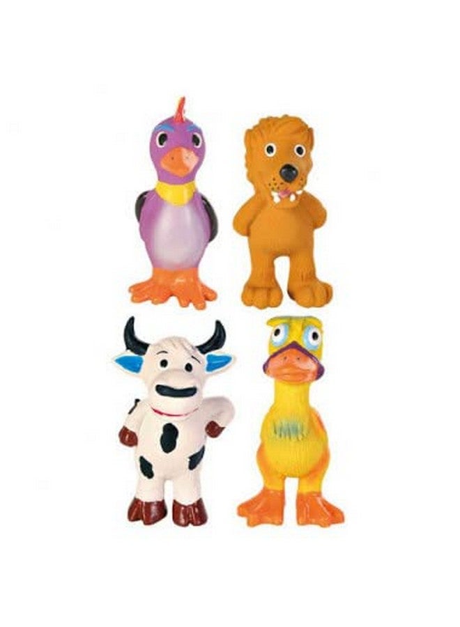 تريكسي لعبة حيوانات متنوعة للكلاب، مصنوعة من مادة اللاتكس، تشجع على سلوك المضغ الإيجابي وتحافظ على نظافة الأسنان، لعبة تصدر صوت صرير - 11 سم - Image 1