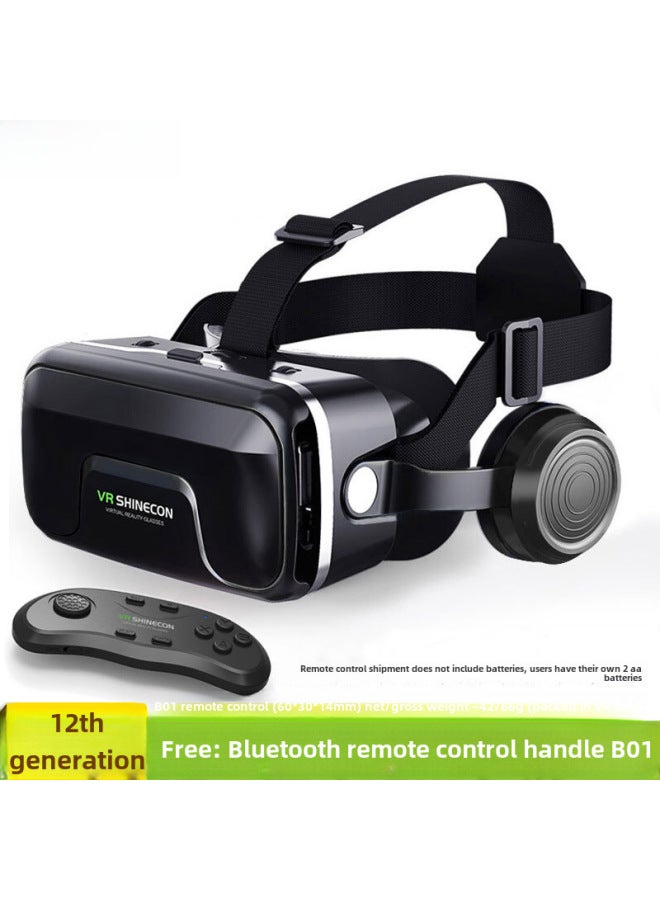 Upgraded Version VR Glasses Virtual Reality 3D Eyes Headset Shinecon G04EA Enhanced Model For Children Adults Fashion Business-Color:12 Generation Upgrade VR B01 Handle - Image 1