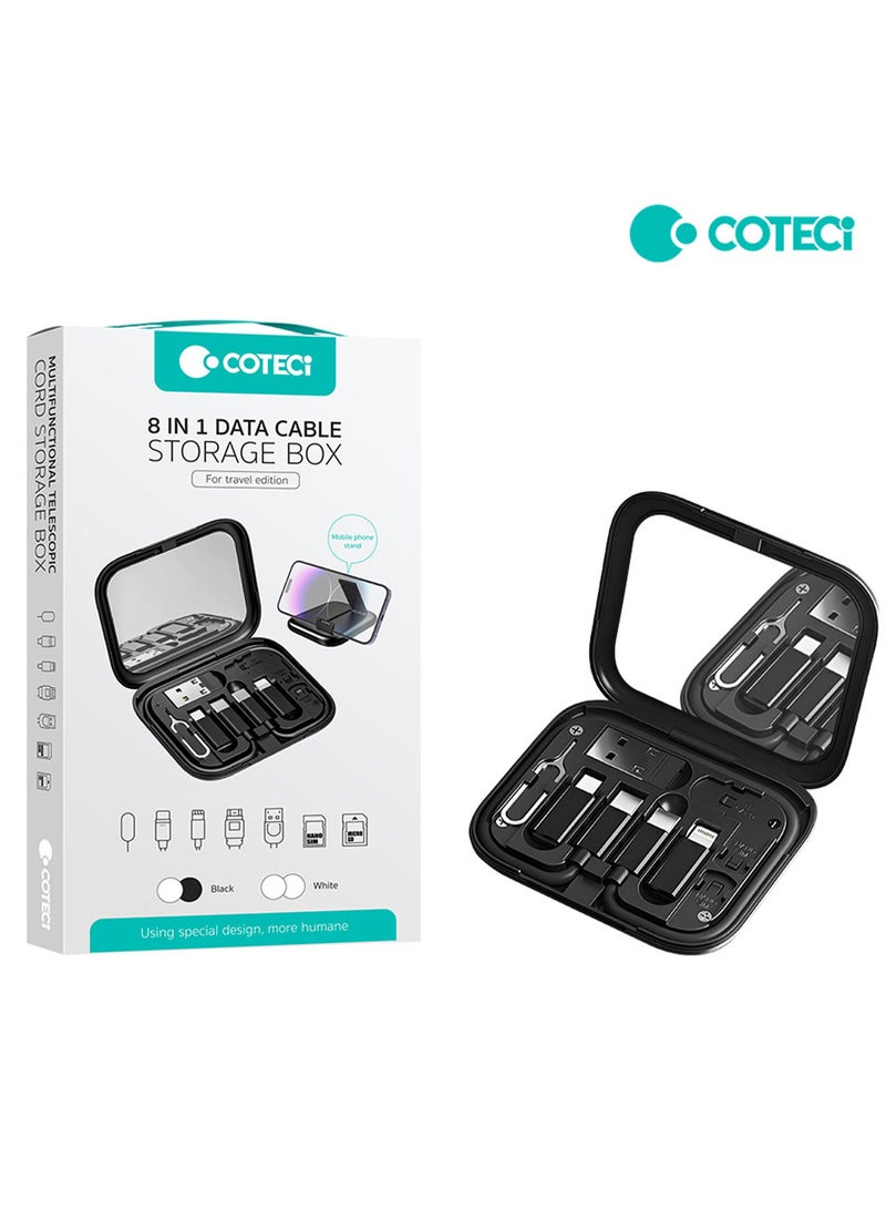 Coteetci Travel Version8-in-1 Data Cable Storage Box - Image 1