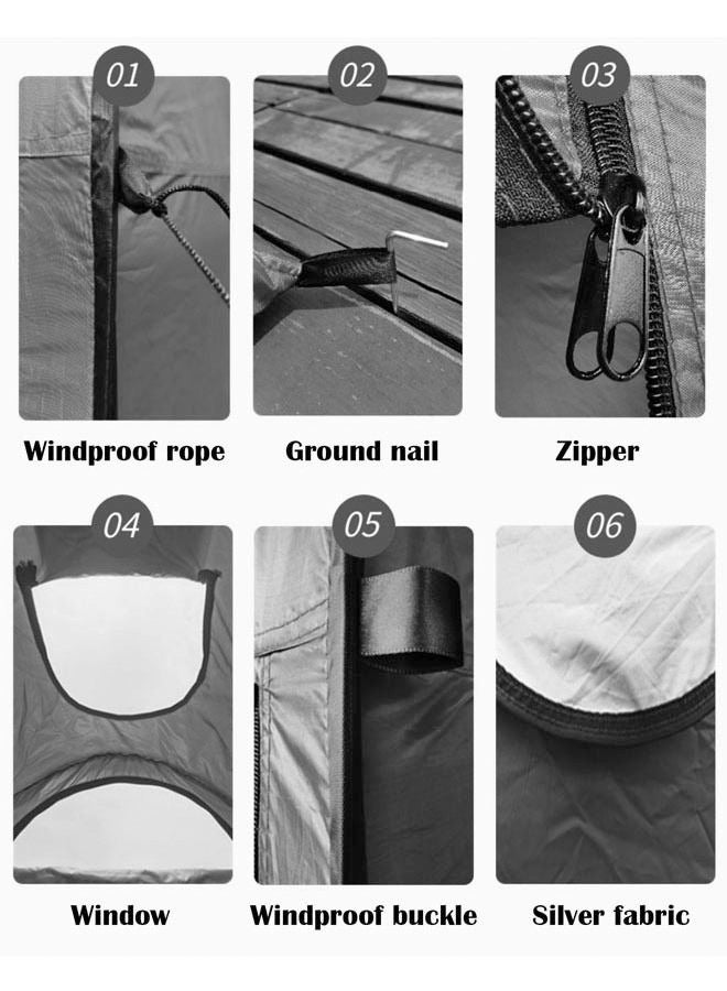 رولستيمي البوليستر المرحاض خيمة الأخضر - Image 4